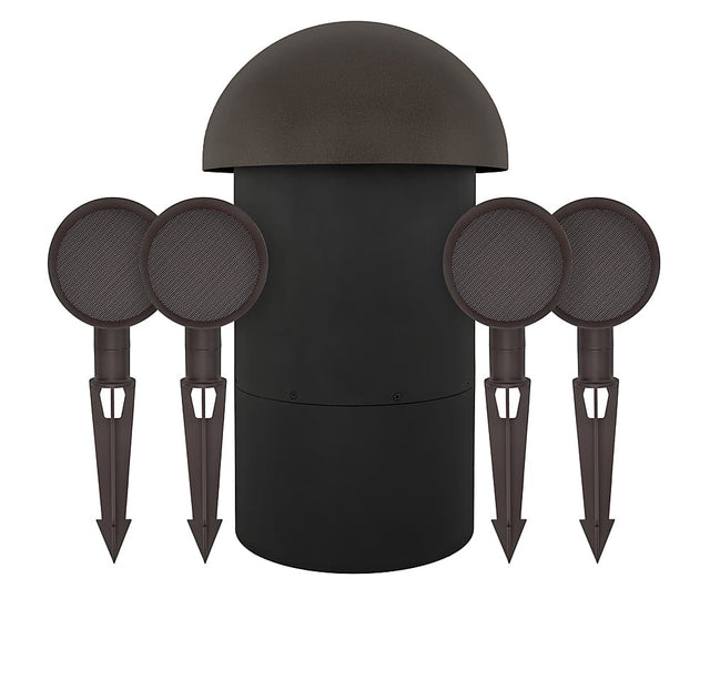 Front. Sonance - PATIO4.1 - Patio Series 4.1-Ch. Outdoor Speaker System with In-Ground Subwoofer (Each) - Brown.