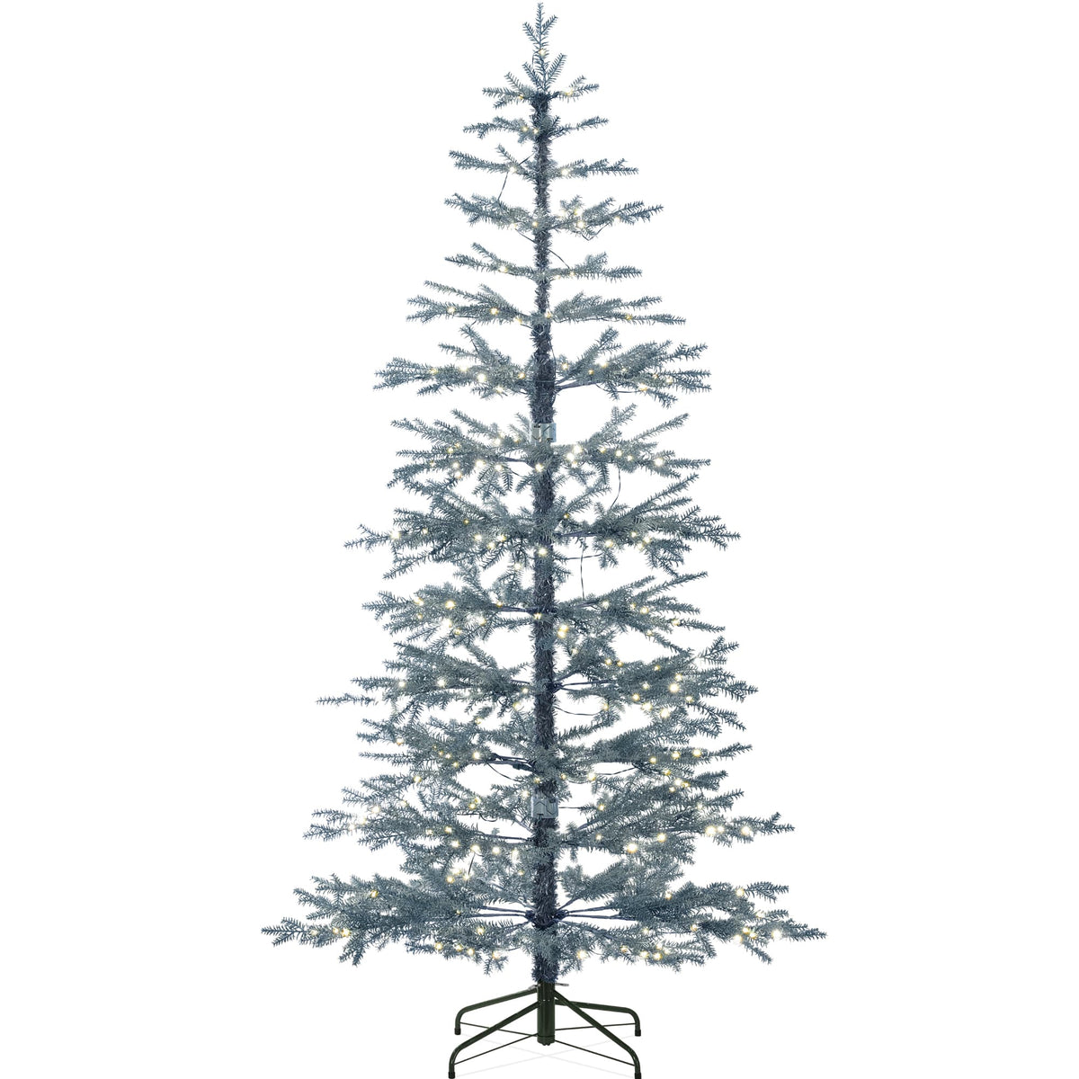 Best Choice Products - Pre-Lit Sparse Christmas Tree w/ 2-in-1 LED Lights, Cordless Connection - Blue Spruce