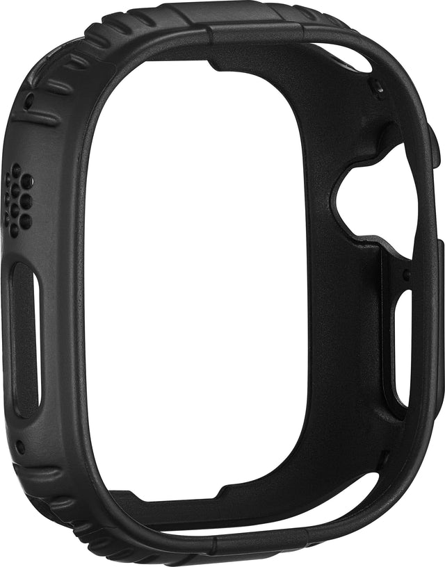 Angle. Insignia™ - Rugged Bumper Case for Apple Watch Ultra 49mm - Black.
