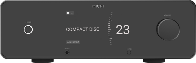 MICHI A8  
VOLUME  
POWER  
COMPACT DISC 23  
Analog Input  
PHONES  
SOURCE