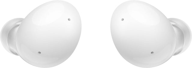 Front. Samsung - Galaxy Buds2 True Wireless Earbud Headphones - White.