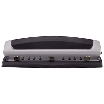 Swingline - Precision Pro Desktop Adjustable Hole Punch, 10 Sheet Capacity - Black/Silver