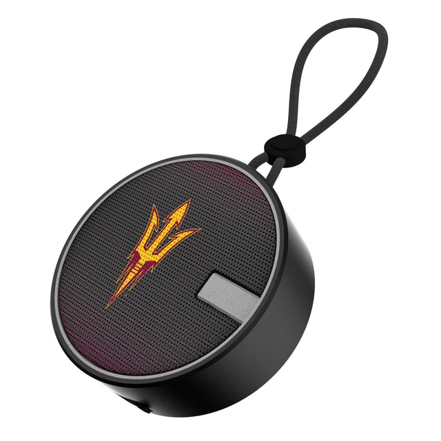 Front. Keyscaper - Arizona State Sun Devils Bluetooth IPX7 Linen Print Waterproof Speaker - Black.