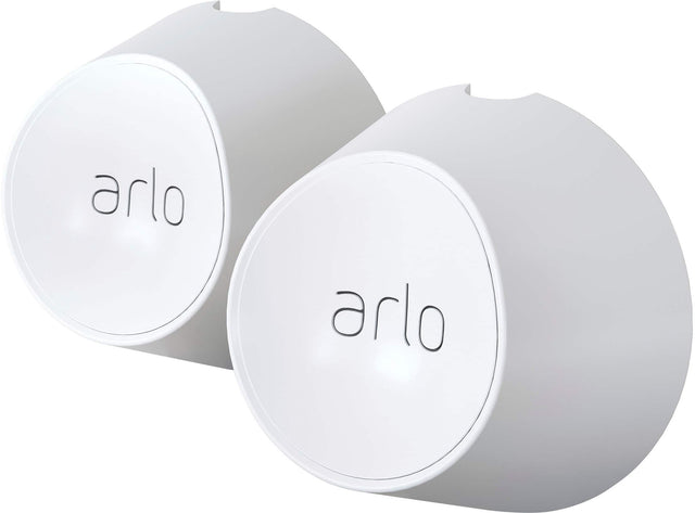 Angle. Arlo - Magnetic Wall Mounts for Pro 5S 2K, Pro 4, Pro 3, Ultra 2, and Ultra Cameras - White.