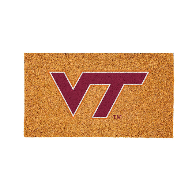 Front. Evergreen Enterprises - Virginia Tech Hokies 28" x 16" Logo Turf Mat - Multicolor.