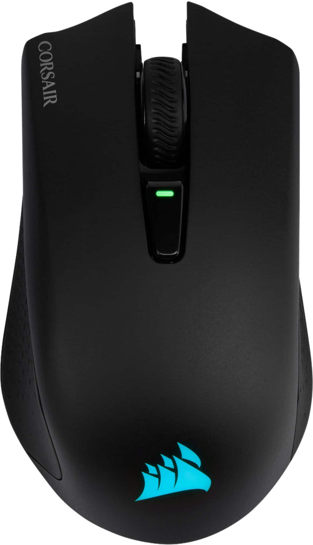Front. CORSAIR - HARPOON RGB Wireless Optical Gaming Mouse with Bluetooth - Black.