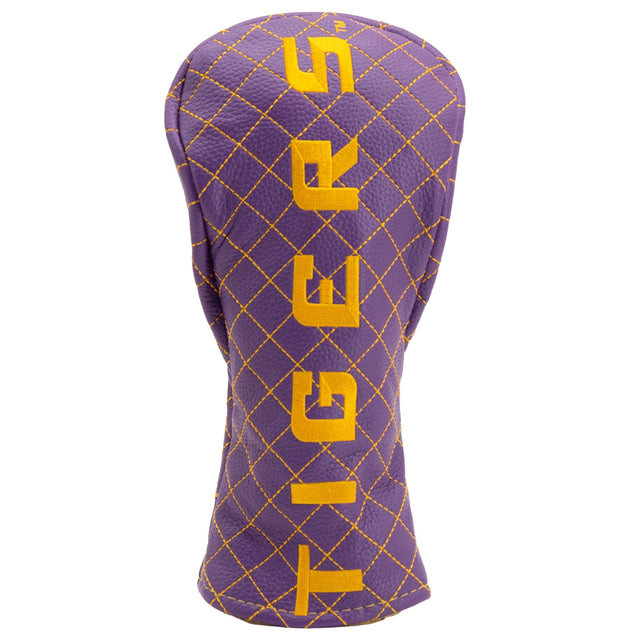 Front. Team Golf - LSU Tigers Quilted Fairway Headcover - Multicolor.