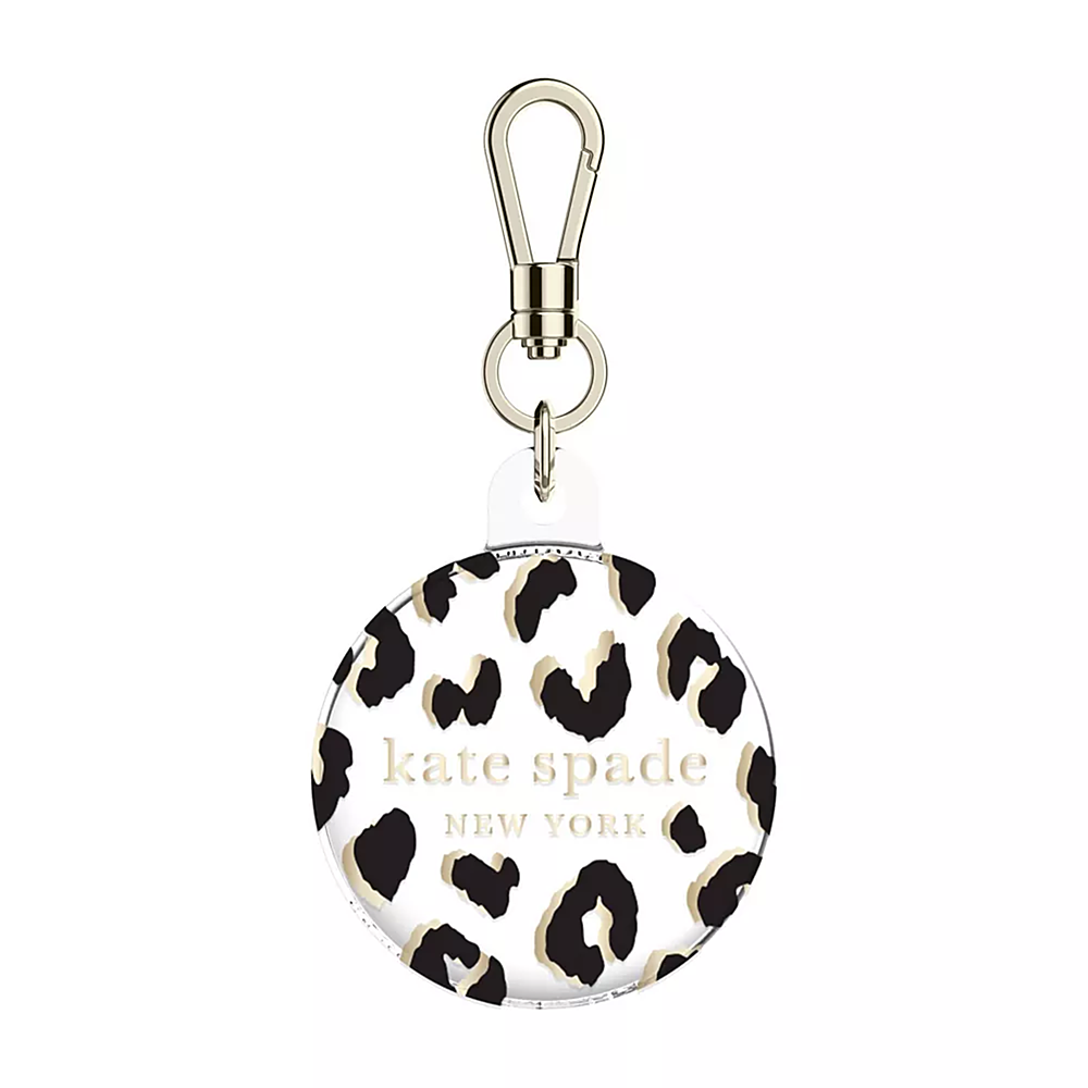 kate spade new york - Keychain Holder for Apple Airtag - City Leopard