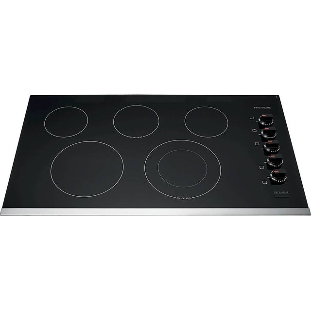 Front. Frigidaire - 36" Electric Cooktop - Black.