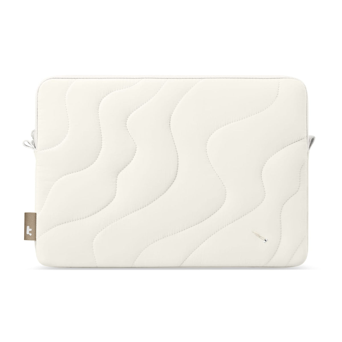 tomtoc - Terra-A27 Puff Recycled Laptop Sleeve for 15-inch MacBook Air M4/A3241 2025, M3/A3114 2024, M2/A2941, Quilted Design - Snowberg