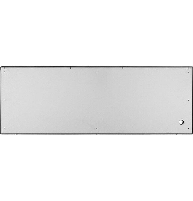 Front. Monogram - 3/4" Custom Panel for 30" Warming Drawer - Stainless Steel.
