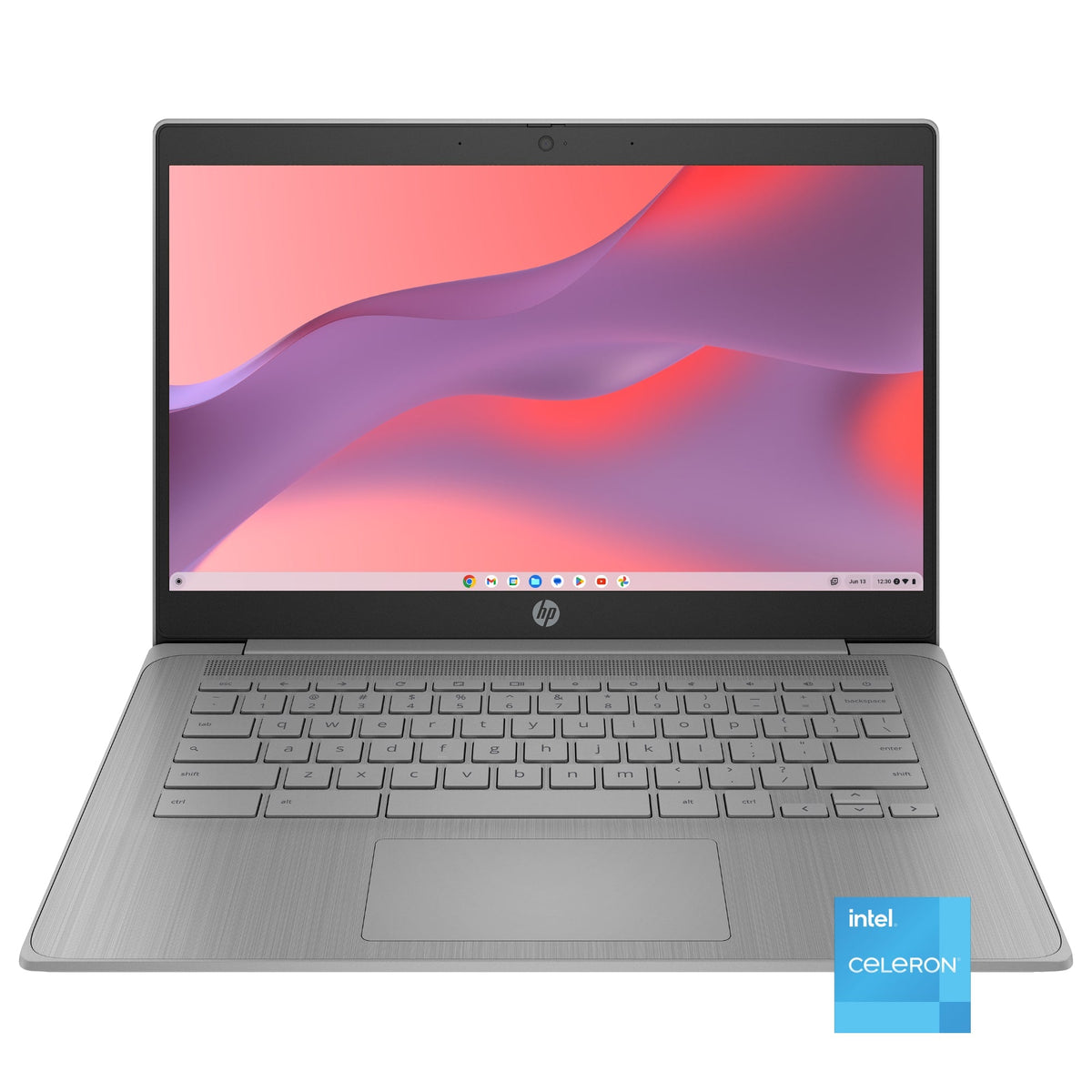 HP - Refurbished Excellent - 14" Chromebook Laptop - Intel Celeron N4120 2019 - 4GB Memory - 64GB eMMC - Modern Gray