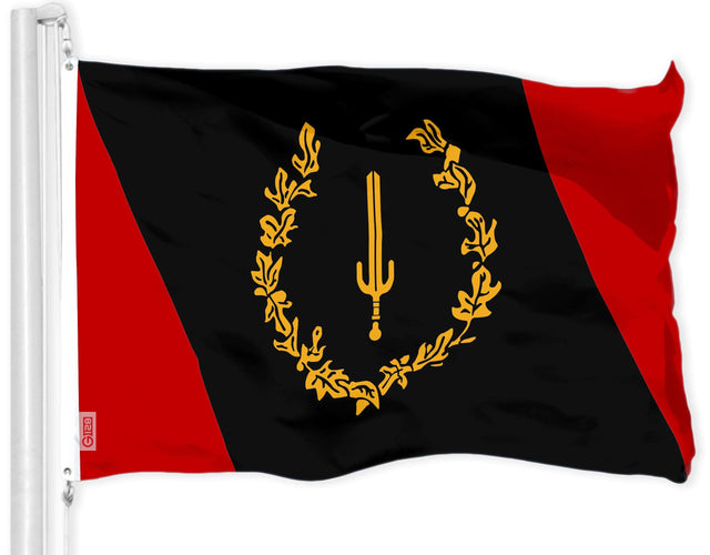 Front. G128 - Heavy Duty Heritage Flag 3 x 5 ft 150D Polyester Brass Grommets Indoor Outdoor - Assorted Colors.