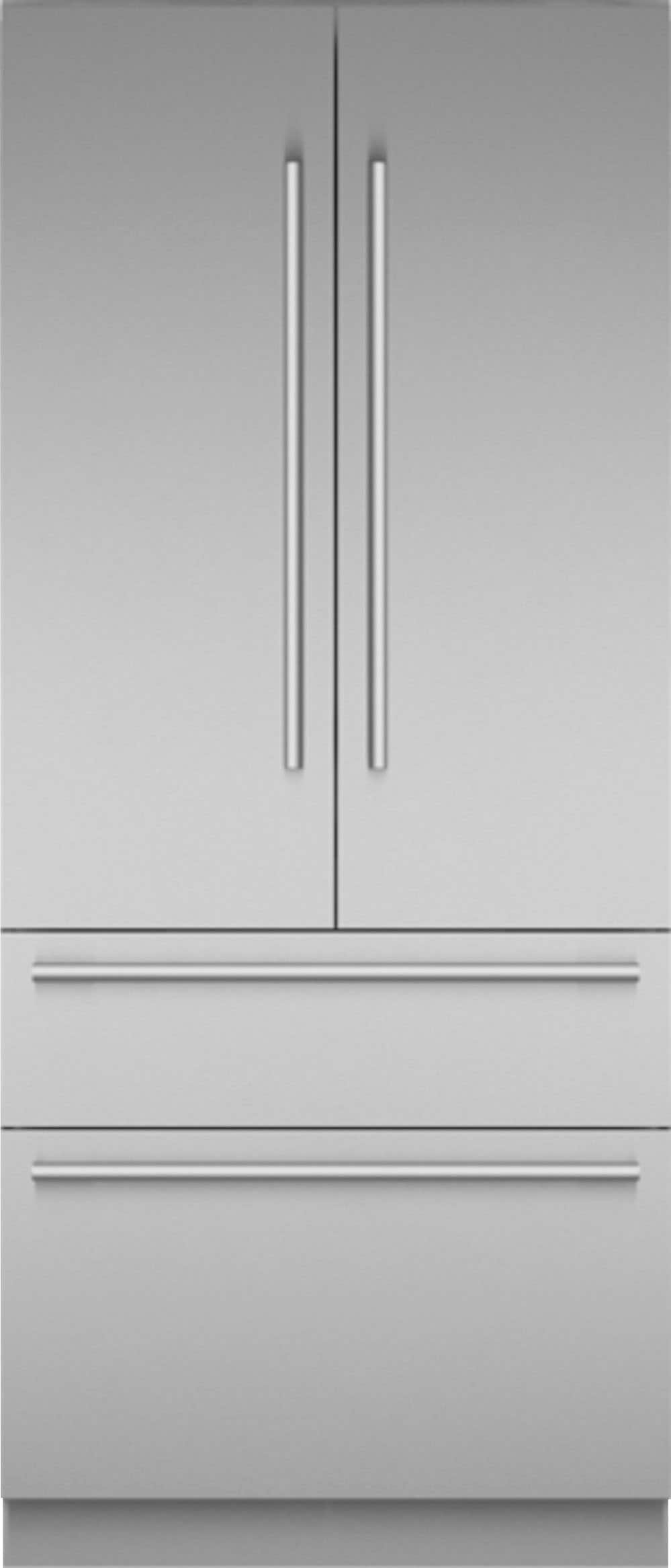 Thermador - Freedom Collection 36 in. Wide 18.8 Cu. Ft. French Door Bottom Freezer Built-in Smart Refrigerator - Stainless Steel