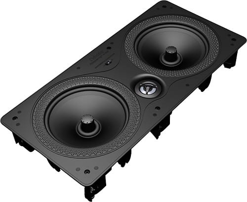 Front. Definitive Technology - DI Series Dual 6-1/2" LCR In-Wall Speaker (Each) - White.