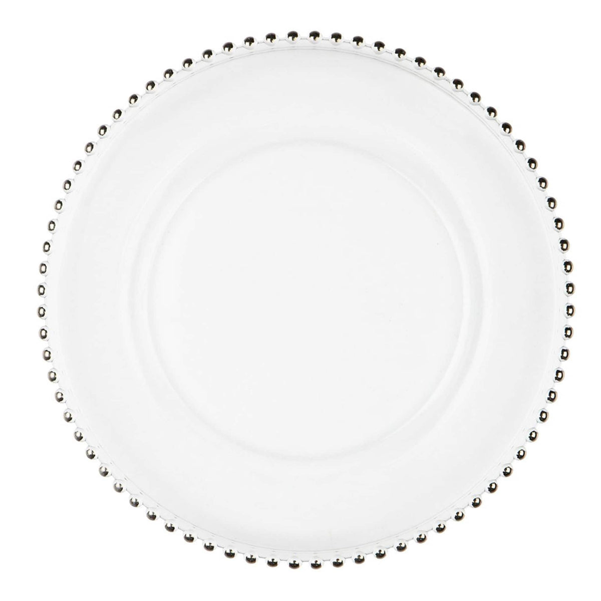 American Atelier - Beaded Charger Plate 13" - Silver