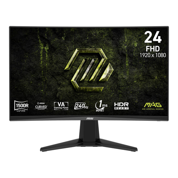 MSI - MAG 245C X24 24" FHD Curved VA LED 240Hz 1ms Gaming Monitor with FreeSync Premium and HDR Ready (HDMI, DisplayPort) - Black