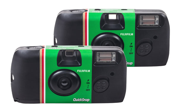 Fujifilm - Quicksnap Flash 400 Single-Use Camera with Flash - 2 pack - Green