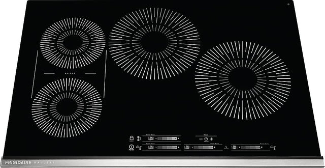 Front. Frigidaire - Gallery 30" Built-in Induction Electric Cooktop - Black.