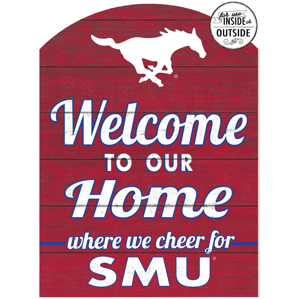 Jardine - SMU Mustangs 16'' x 22'' Marquee Sign - Red