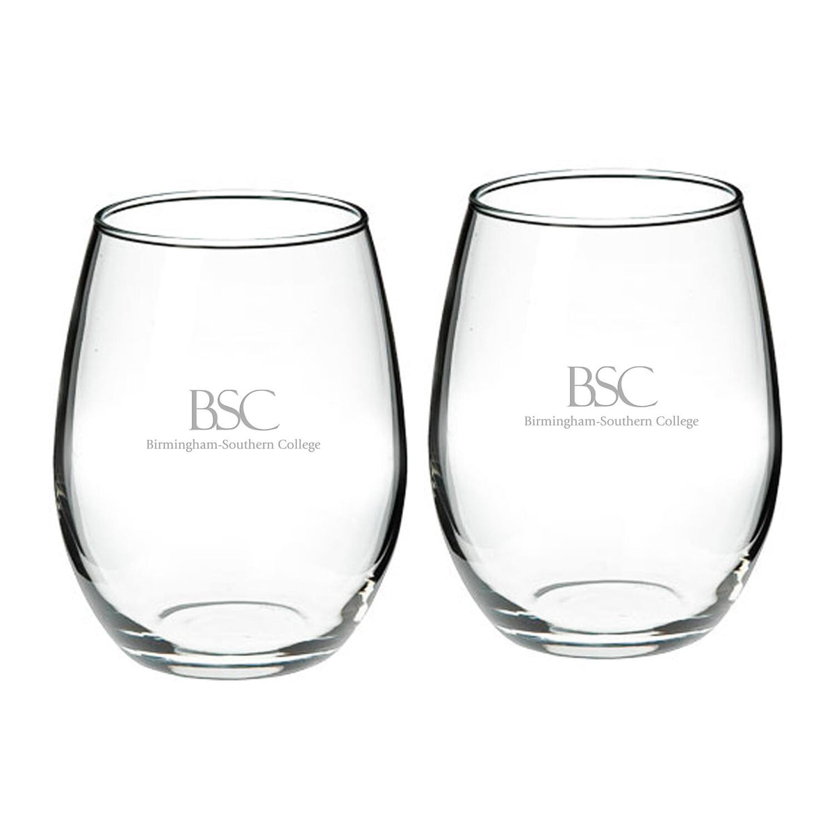 Jardine - Birmingham-Southern Panthers 21oz. 2-Piece Stemless Wine Glass Set - Multicolor