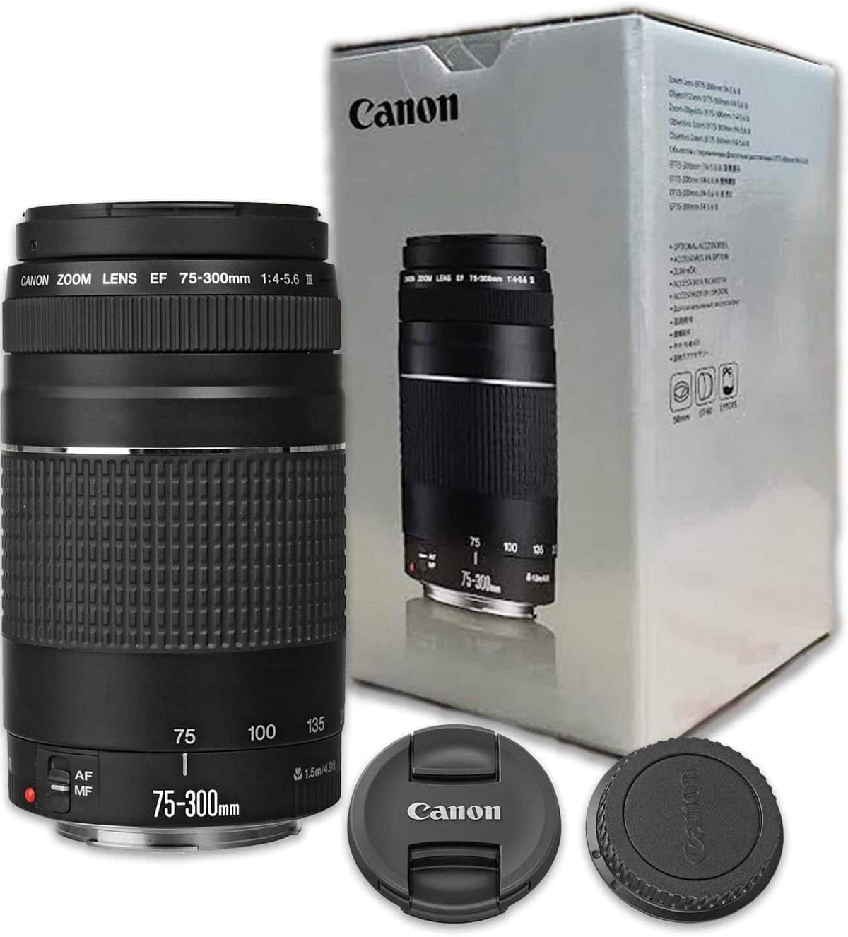 Ef 75-300mm F/4-5.6 III Telephoto Zoom Lens for Canon SLR Cameras