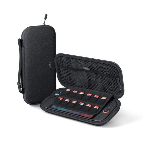 Belkin - Travel Case for Nintendo Switch 2, Protect Against Scratches and Drops, Carrying Protective, Durable, Game Card Storage - Charcoal