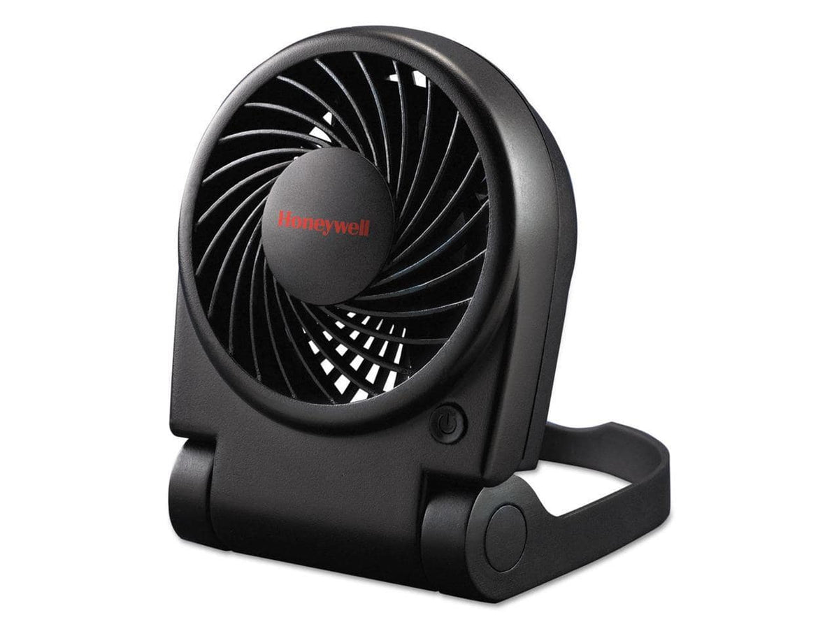 Honeywell - Turbo On The Go USB/Battery Powered Fan HTF090B - Black
