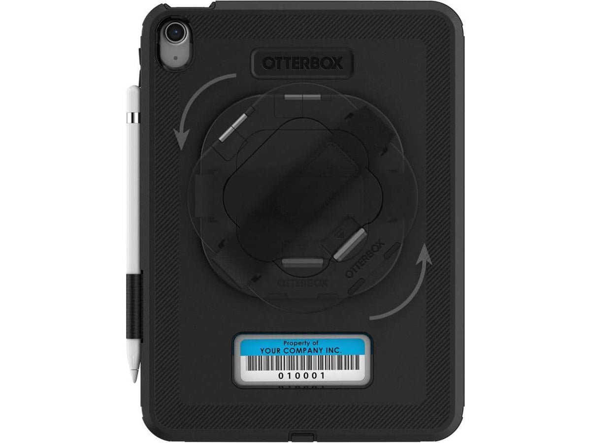 OtterBox - Defender Business Case for iPad 10th Gen with Kickstand & Pencil - Black