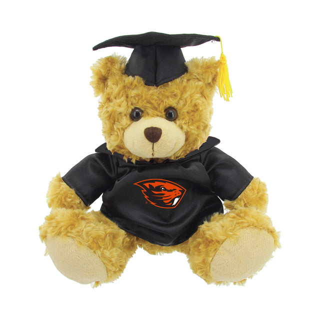 Front. Jardine - Oregon State Beavers Graduation Bear Plush - Oatmeal.