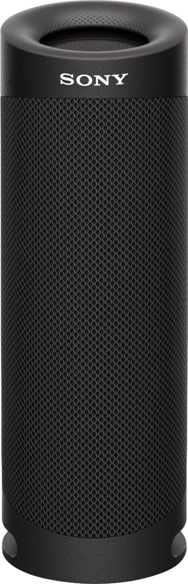 Front. Sony - SRS-XB23 Portable Bluetooth Speaker - Black.