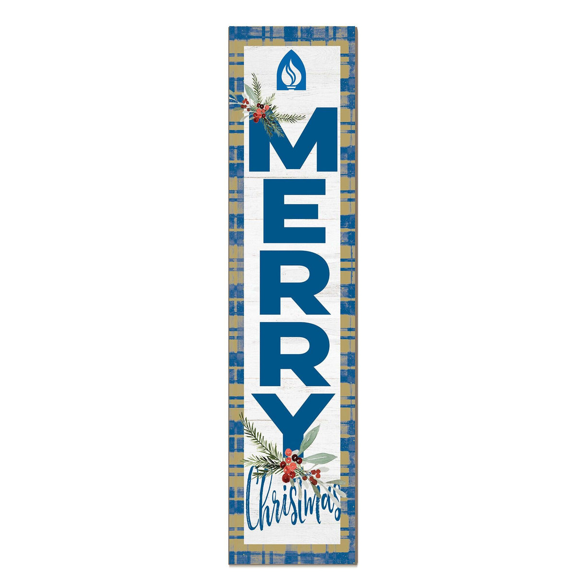 Jardine - Andrews University Cardinals 12'' x 48'' Outdoor Merry Christmas Leaner - White