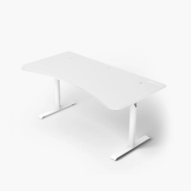 Front. Arozzi - Arena Gaming Desk - Large - Pure White.