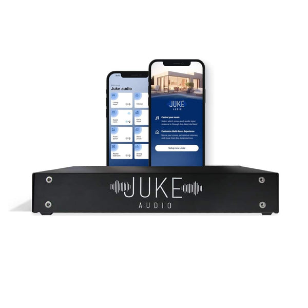 Juke Audio - Juke-6 | 6 Zone Audio Amplifier | Multi-Room Audio System | Wireless App Control & Music Streaming - Black