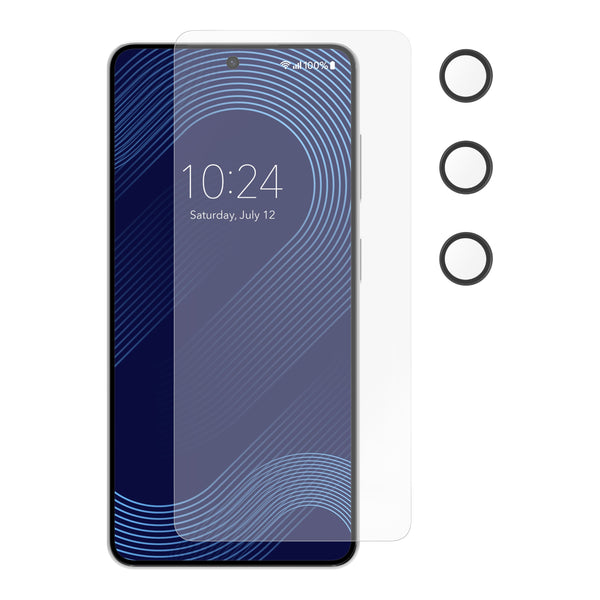 Insignia™ - Glass Screen and Lens Protectors for Samsung Galaxy S26 (3-Pack) - Clear