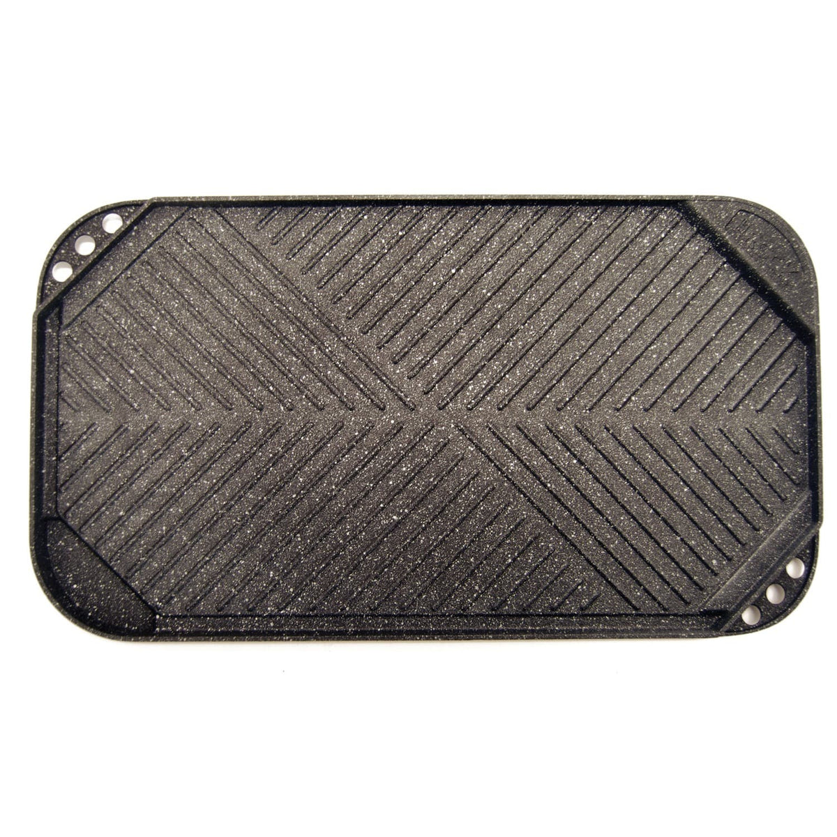 THE ROCK by Starfrit - 034614-004-0000 10.6-inch X 19.5-inch Reversible Grill/griddle - Black