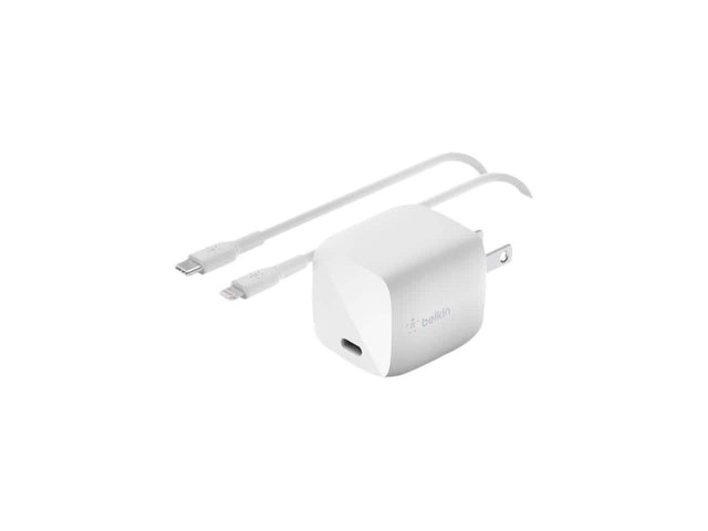 Front. Belkin - Belkin BOOST CHARGE Power Adapter WCH001dq1MWHB6 - White.