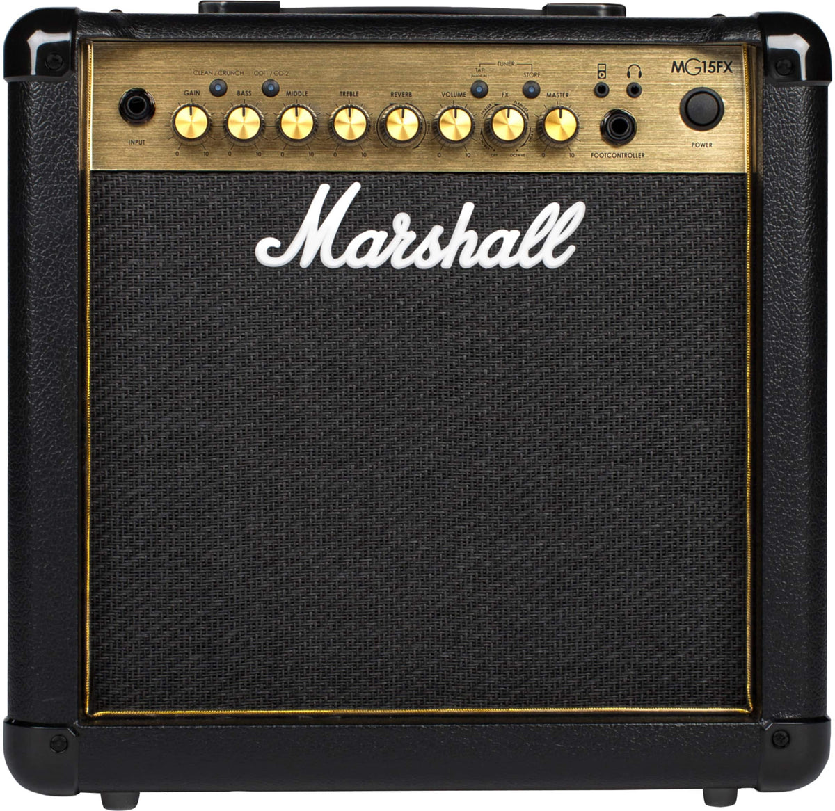 Marshall - MG15GFX 15W Combo Guitar Amp with Digital Effects / Reverb and 3-band EQ - Black