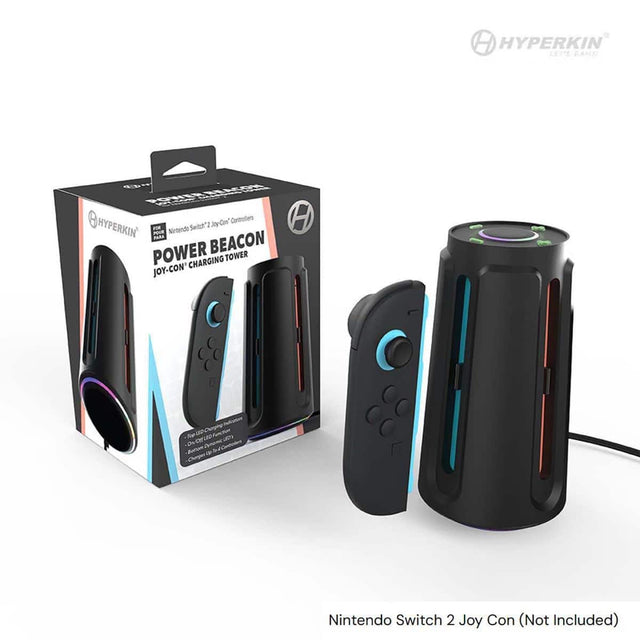 HYPERKIN LEIS CAME 40 PORE BONEAMAS HYPERKIN FOR Nintendo Switch I Joy-Con Controlers H uE PARA POWER BEACON TOWER CHARGING JOY-CON' indiottion MD Chrping Vuncton T 2 aO oe 2 Phot 1P Nintendo Switch 2 Joy Con (Not Included)