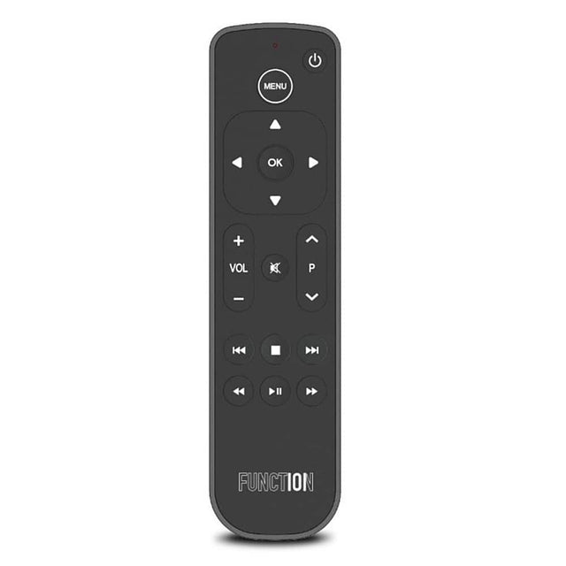 Front. Function 101 - Button Remote for Apple TV Bluetooth - Black.
