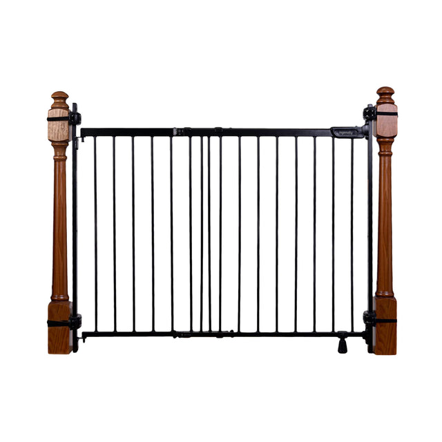 Front. Ingenuity - Ingenuity The Stairway+ 46W Series Pet and Baby Gate - Black - BLACK.