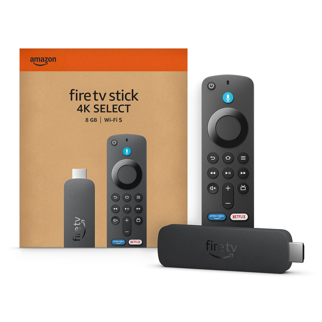 Amazon Fire TV Stick 4K Select 8 GB | Wi-Fi 5

- Prime Video
- Netflix