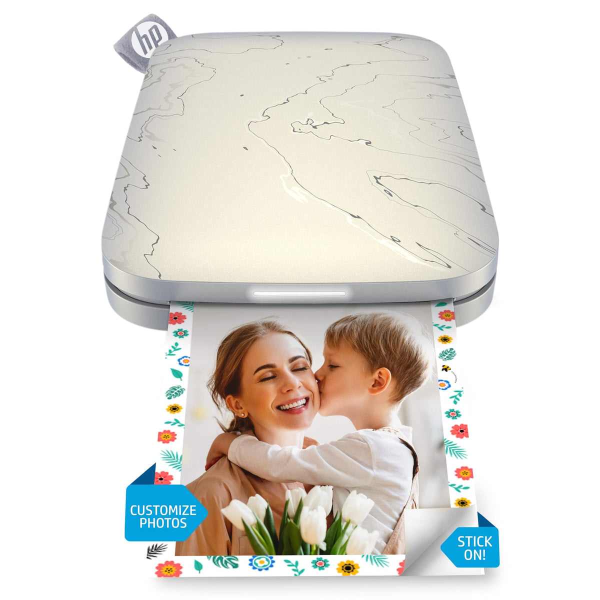 HP - Sprocket Portable 2.3x3.4 Instant Photo Printer, Prints From iOS or Android Devices - Eclipse