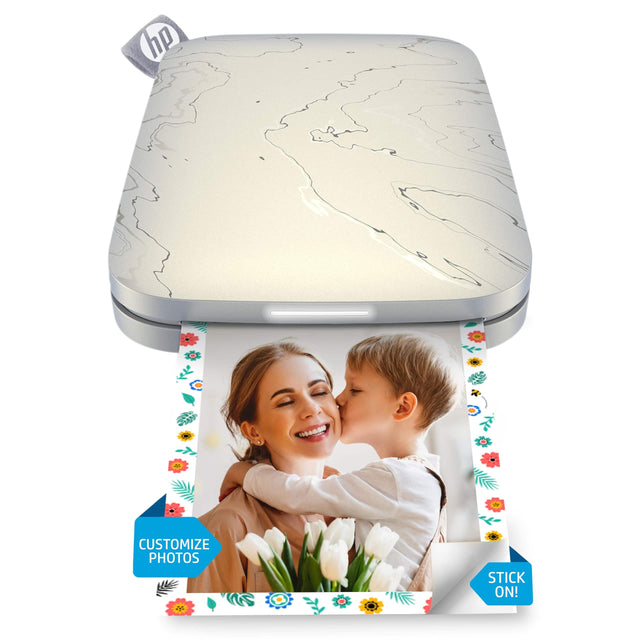 hp CUSTOMIZE PHOTOS STICK ON!