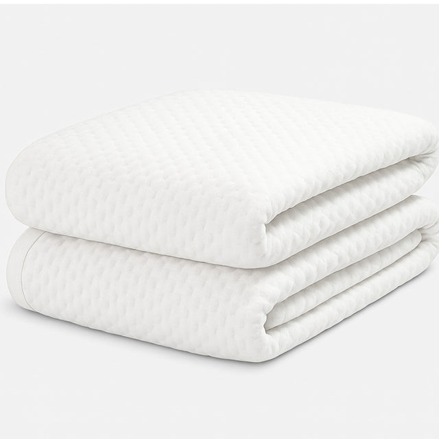 Front. Comfety - Mattress Protector, Ultra Soft Mattress Cover, Hypoallergenic, Breathable, Crinkle Free & Noiseless - King - White.