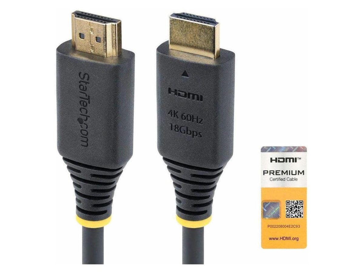 StarTech.com - StarTech 6ft Premium Certified High Speed HDMI Cable Black HDMI2CABLE4K606F