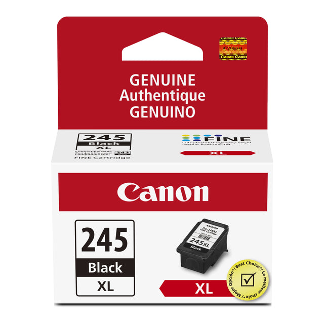 SELIFII L - cna G See - Canon Canor GENUINE Authentique GENUINO 245 Black XL  
Canon 245 Black XL  
Canon PG-245XL  
Canon FINE Cartridge  
XL  
Canon 245 Black XL  
Best Choice / Mejor opción / Le meilleur choix