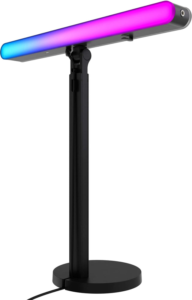 Angle. Logitech - Litra Beam LX Premium Dual-Sided RGB LED Streaming Light With TrueSoft for Streaming and Broadcasting - Black.