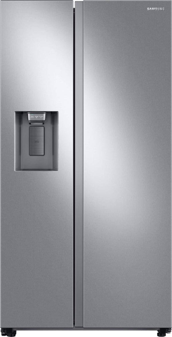 Samsung - 36 in. Wide 27.4 cu. ft. Side-by-Side Refrigerator with Large Capacity - Stainless Steel