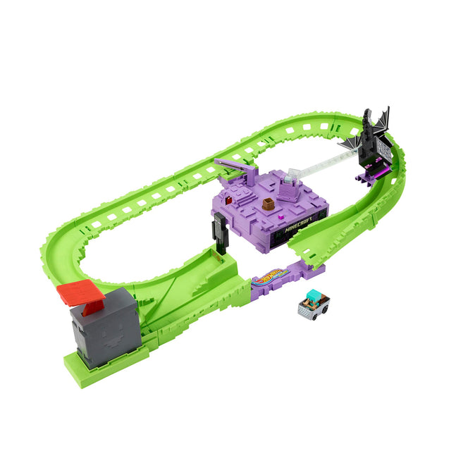 Front. Hot Wheels - Minecraft RacerVerse Last Lap Track Set.